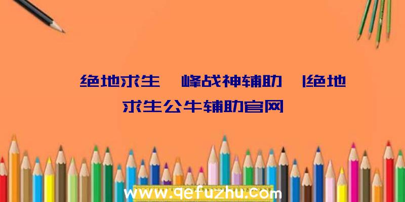 「绝地求生巅峰战神辅助」|绝地求生公牛辅助官网